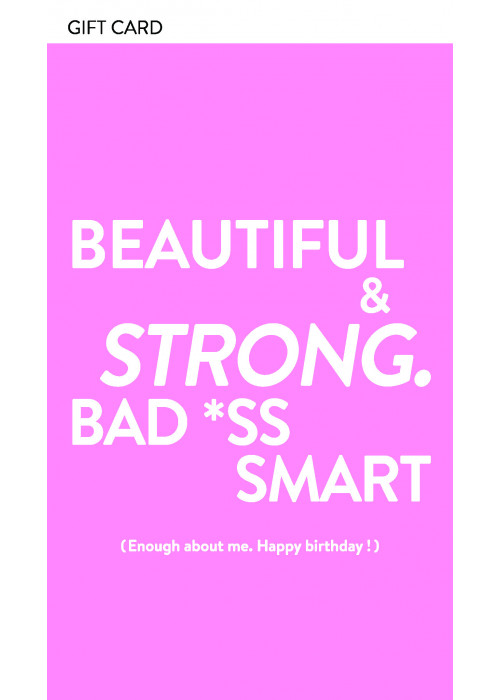 "HAPPY BIRTHDAY SMART GIRL" GIFT CARD